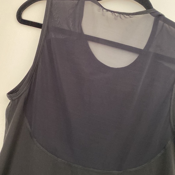 Athleta Mesh Splice Chi Muscle Tank Top Black XS P24 - Picture 6 of 8
